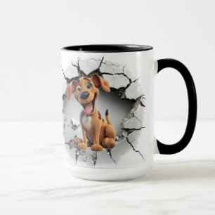 Mug Arrière - plan de chiot mignon