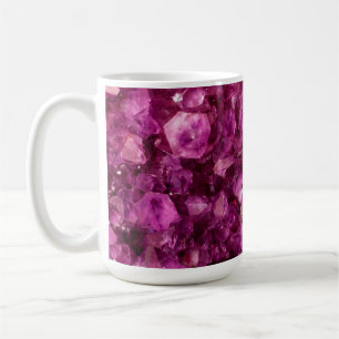 Mug Arrière - plan de Gems pourpres de Amethyst Quartz