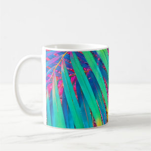 Mug Arrière - plan de texture de feuille de palme trop