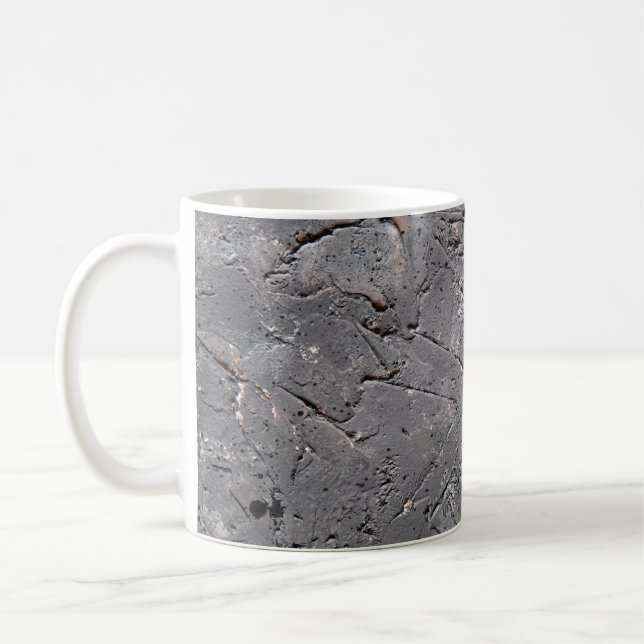 Mug Arrière - plan de texture grunge foncé, paroi de p (Gauche)