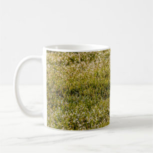 Mug Arrière - plan d'herbe fraîche vert printemps, ave