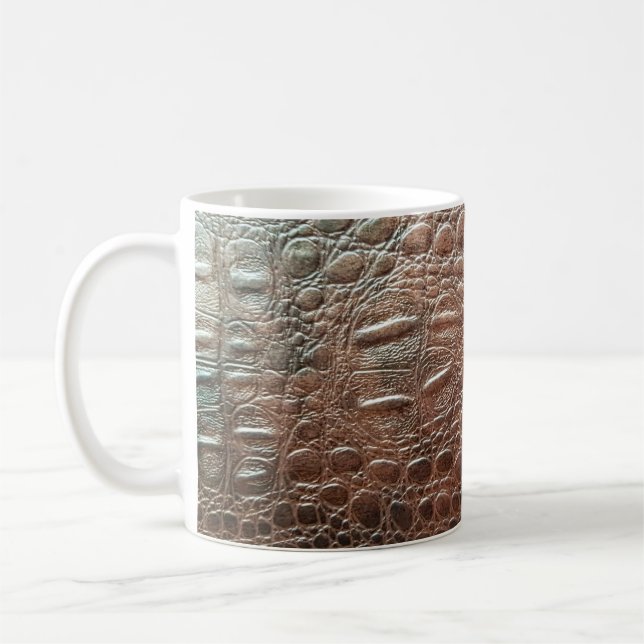 Mug Arrière-plan en cuir véritable texture, embo (Gauche)