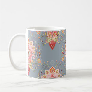 Mug Arrière - plan en plumes Paisley Oriental