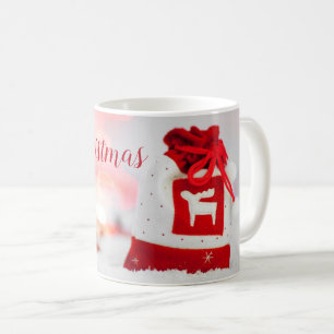 Mug Arrière - plan étincelant avec une belle rousse ro