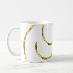 Mug Arrière - plan initial de lettre alphabet