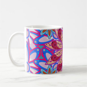 Mug Arrière - plan motif couleur ressort sans faille. 