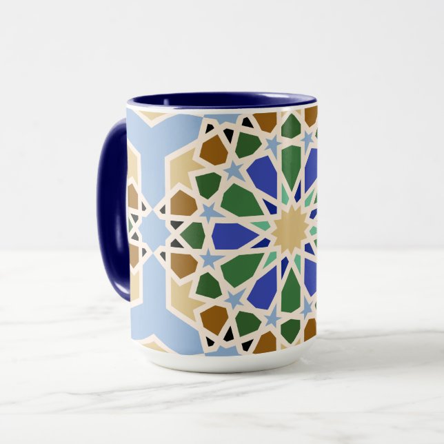 Mug Arrière - plan Motif islamique (Devant gauche)