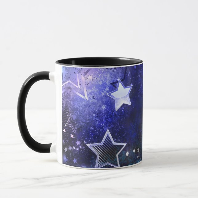 Mug Arrière - plan spatial avec étoiles (Gauche)