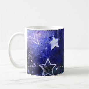 Mug Arrière - plan spatial avec étoiles