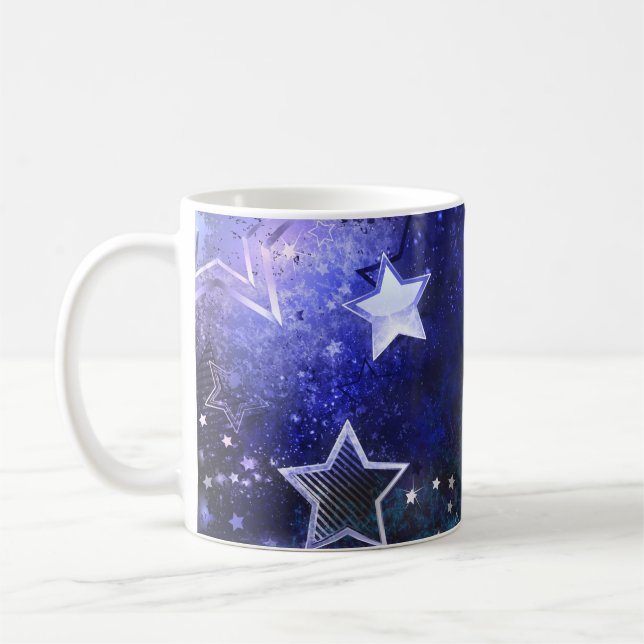 Mug Arrière - plan spatial avec étoiles (Gauche)