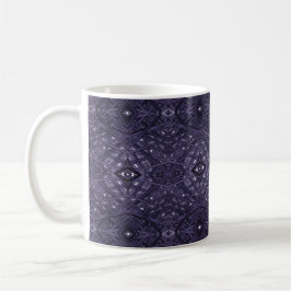 Mug Art abstrait à l'encre alcoolique Mauve Labyrinthe