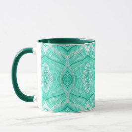 Mug Art abstrait aquarelle vert Psychomachia
