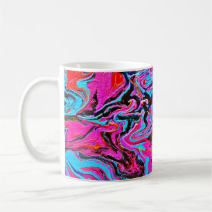 Mug Art Abstrait, Arrière - plan, Peinture à la main,