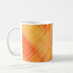 Mug art abstrait géométrique lignes diagonales motif, 
