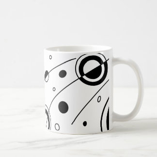 Mug Art Abstrait géométrique noir et blanc