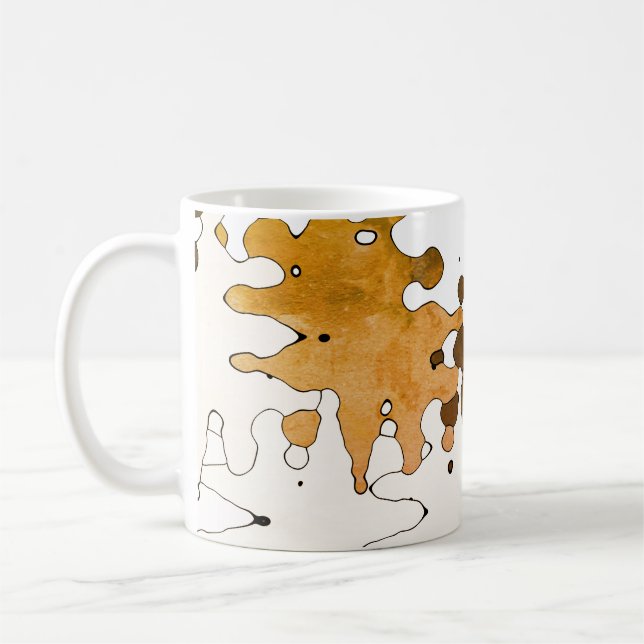 Mug Art Abstrait rustique (Gauche)