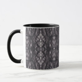 Mug Art Aquarelle Abstraite Noir
