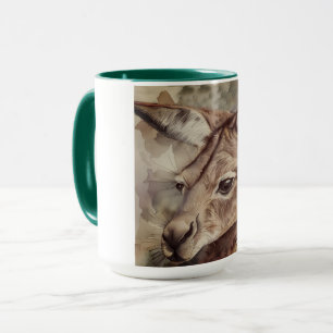Mug Art aquarelle kangourou 