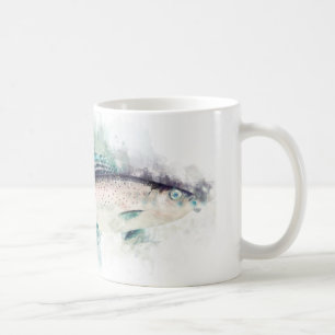 Mug Art cadeau gris arctique pour pêcheurs et pêcheurs