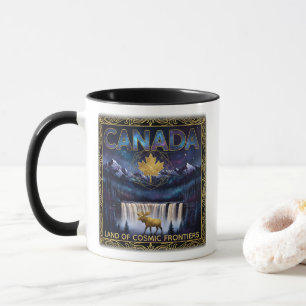 Mug Art céleste de la nature du Canada cosmique
