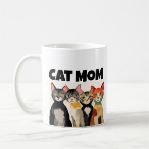 MUG ART CHAUSSURES CAT MOM