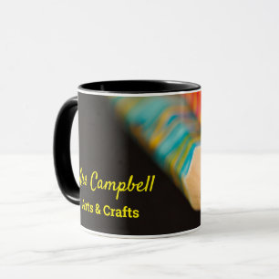 Mug Art & Craft Colour Pencils Nom et sujet de l'ensei