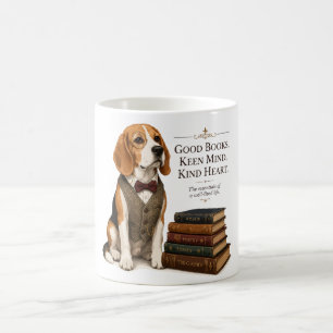 Mug Art de bibliothécaire érudit vintage Beagle