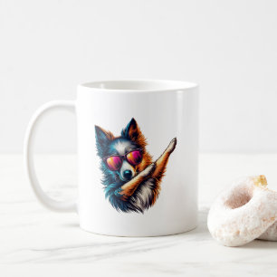 Mug Art de chien cool qui fait du dabbing