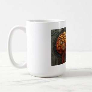 Mug Art de couple d'androïde cyberpunk biomécanique