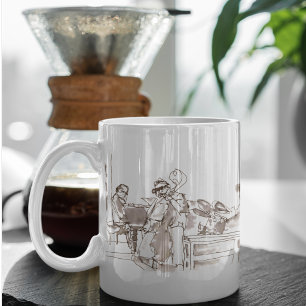 Mug art de groupe de jazz