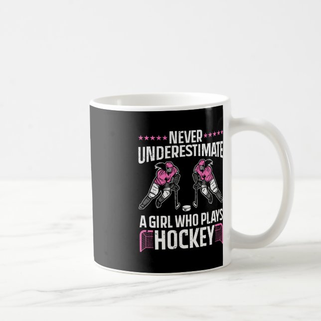 Mug Art De Hockey Amusant Pour Filles Femmes Joueuse D (Droite)