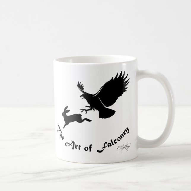 Mug Art de la fauconnerie - Buse à queue rousse (Droite)