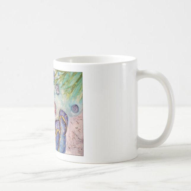 Mug Art de la Floride d'aquarelle d'île de Sanibel (Droite)