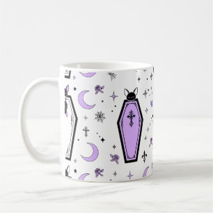 Mug Art de l'Halloween Chauve-Souris Dormante Cercueil