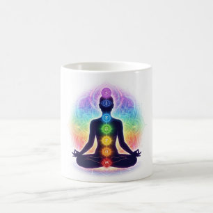 Mug Art de méditation sur les Chakras   Sept Symboles 
