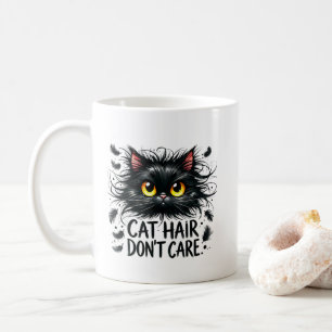 Mug Art de mots de sarcasme de cheveux de chat drôle