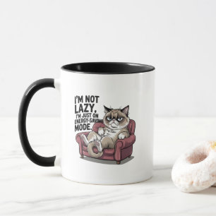 Mug Art de mots de voiture de sarcasme paresseux drôle