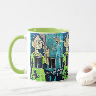 Mug Art de rue à Bogota