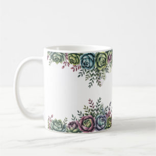 Mug Art de succulente élégant