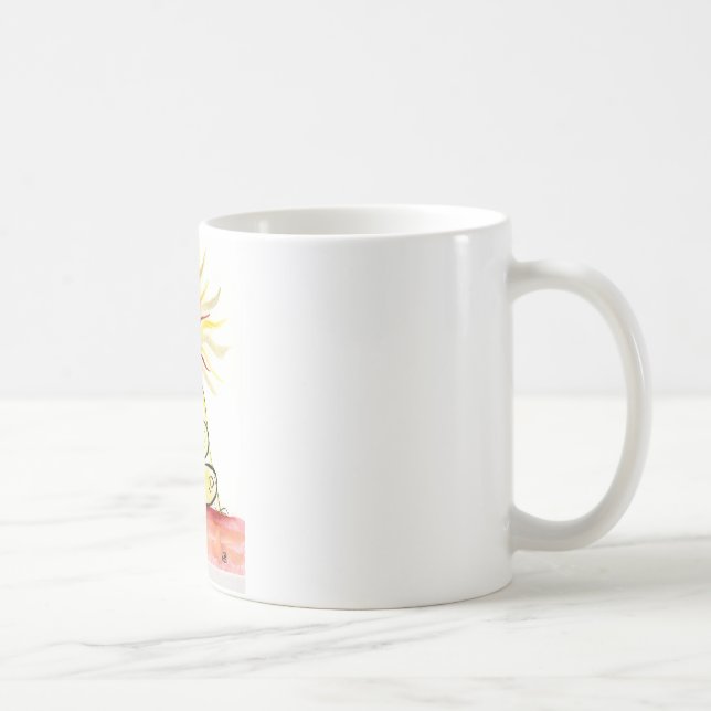 Mug Art de yoga - pose de torsion d'épine (Droite)