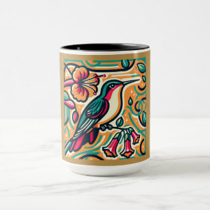 Mug Art Déco "Colibri" personnalisable