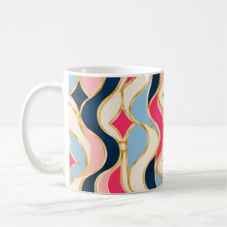 Mug Art Déco Corail Navy