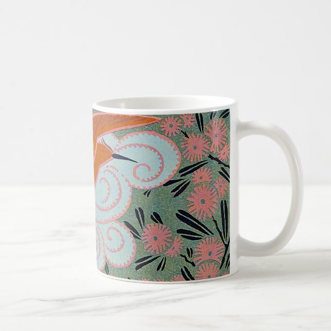 Mug Art Déco Design No. 11 oiseau exotique (Droite)