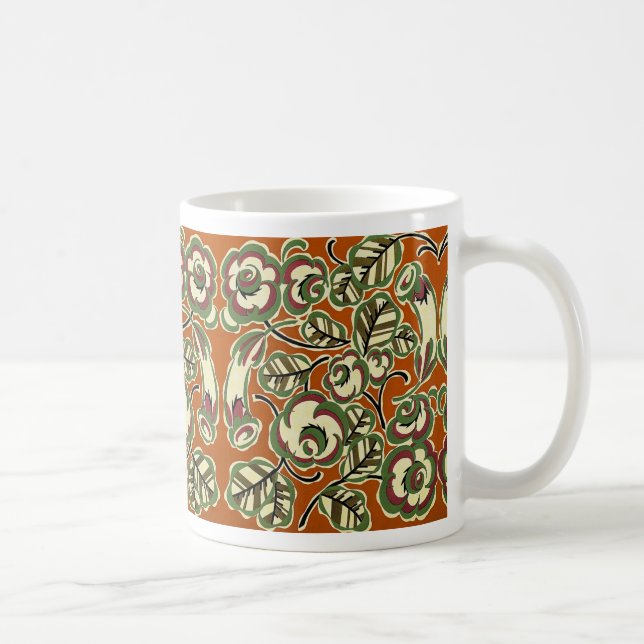 Mug Art Déco Design No 5 Floral Pattern (Droite)