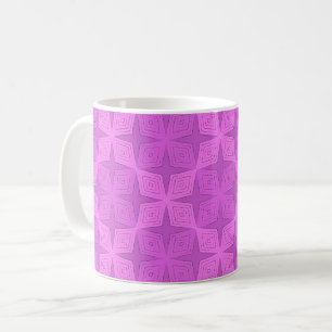 Mug Art déco géométrique lilas vif