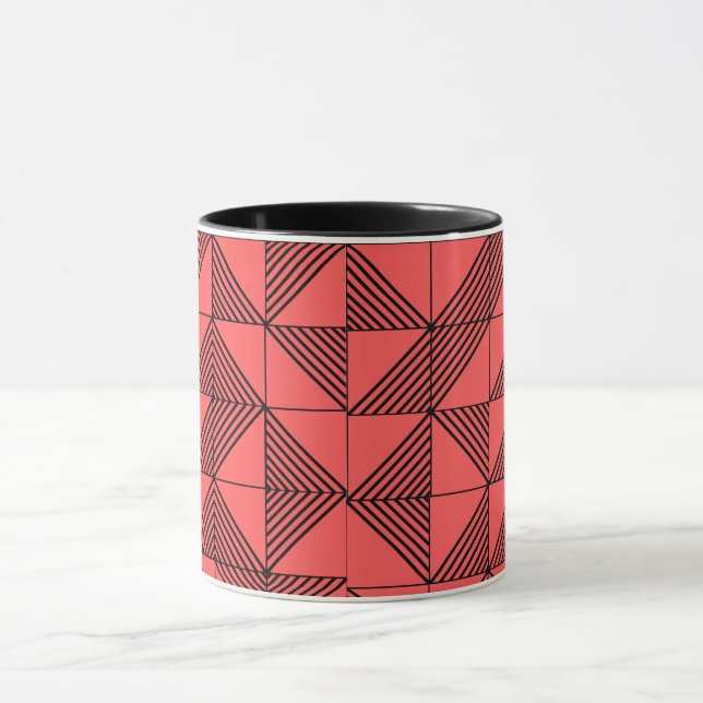 Mug Art Deco Lines  (Centre)