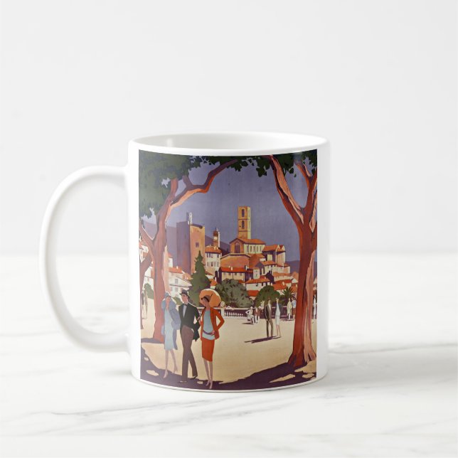 Mug Art d'été vintage Grasse (Gauche)