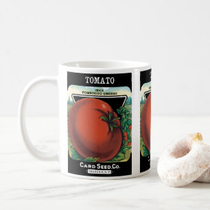Mug Art d'étiquette de pochette de graines anciennes, 