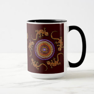 Mug Art du désert australien - Geckos