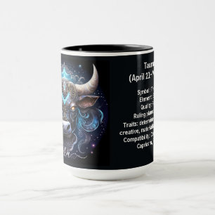 Mug Art du zodiaque Taureau pour 21 avril-20 mai